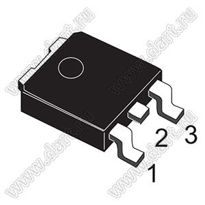 STD40P8F6AG (TO-252/DPAK) транзистор; P-канал; Uси=-80В; Iи=-40А; R=18.5мОм