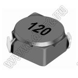 CDRH4D22NP-120NC дроссель SMD; L=12±30%мкГн; Isat=0,75А (при 20°C); Isat=0,55А (при 100°C); I=1,80мА