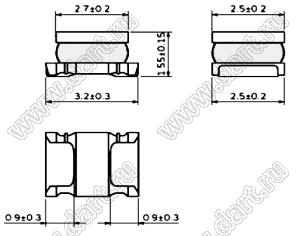 1210 LQH32PH (3,2x2,5x1,55) серия