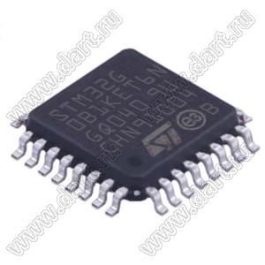 STM32G0B1KET6N (LQFP-32) микроконтроллер 32-bit ARM® Cortex®-M0+; F=64MHz; CANbus, HDMI-CEC, I²C, IrDA, LINbus, SPI, UART/USART, USB; Brown-out Detect/Reset, DMA, I&sup2;S, POR, PWM, WDT; I/O=29шт; FLASH 512KB (512Kx8); EEPROM -; RAM 144Kx8; Uпит.=1,
