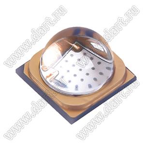 HYF38G30N36G-D1 светодиод ультрафиолетовый для поверхностного (SMD) монтажа; типоразмер 3838; 365...370нм; 3,4...3,8V; P=500...600мВт; 636мВт/ср; 120°; Pd=3мВт