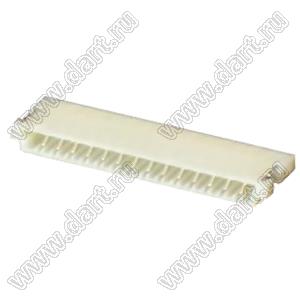 SM14B-SHLS-1-TF вилка SMD горизонтальная смещенного типа на плату; шаг 1,0мм; 14-конт.