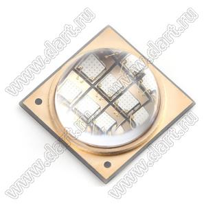 HYF90X43B385AG-D9A светодиод ультрафиолетовый для поверхностного (SMD) монтажа; типоразмер 120120; 380...390нм; 9...11V; P=10000...12000мВт; 8269мВт/ср; 90°; Pd=23100мВт