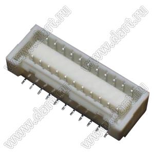 BM22B-ZPDSS-TF вилка SMD двухрядная вертикальная на плату; шаг 1,5мм; 2x11-конт.; медный сплав луженый / нейлон, цвет натуральный