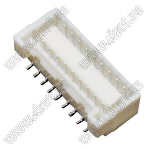BM18B-ZPDSS-TF вилка SMD двухрядная вертикальная на плату; шаг 1,5мм; 2x9-конт.; медный сплав луженый / нейлон, цвет натуральный