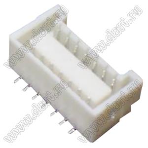 BM14B-ZPDSS-TF вилка SMD двухрядная вертикальная на плату; шаг 1,5мм; 2x7-конт.; медный сплав луженый / нейлон, цвет натуральный