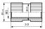 BLZE-030030 втулка резьбовая закладная круглая со сквозным отверстием; M3; L=3,0мм; латунь