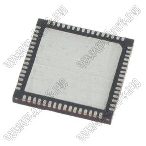 PIC32MX320F128HT-80V/MR (QFN-64) микросхема 32-разрядный микроконтроллер с графическим интерфейсом широкого применения; Uпит.=2,3...3,6В; Tраб. -40...+105°C; FLASH 128+12; SRAM 16