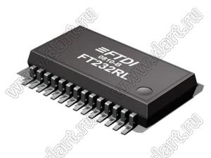 FT232RL-REEL (SSOP-28) микросхема преобразователь USB - UART