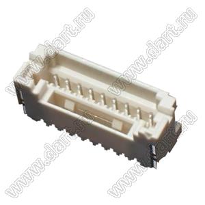 SM09B-ZESS-TB вилка SMD горизонтальная на плату; шаг 1,5мм; 9-конт.