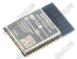 ESP32-WROOM-32D-N4 модуль 2.4 GHz Wi-Fi + BR/EDR + Bluetooth LE v4.2 / GPIO 26 / FLASH 4MB / SRAM 520MB / ROM 448KB / F= 240 МГц; F=240MHz; 26-портов I/O; FLASH 4; SRAM 520килобайт; ROM=448кб;