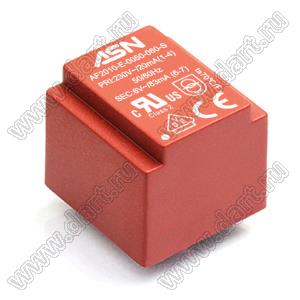 AF2010-U-0050-150-D трансформатор герметичный; P=0,5VA; Uперв.=115В; Uвтор.=2x25,5В; Uвтор.нагр.=2x15/17В