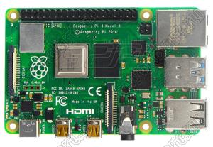 Raspberry Pi 4B 8GB плата микрокомпьютера; оперативная память 8 GB LPDDR4 SDRAM