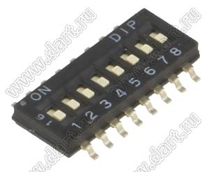 DHNF-08-T-V-T/R переключатель для поверхностного (SMD) монтажа; 8-позиц.; шаг=1,27мм