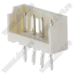 Molex Micro-Latch™ 532530470 вилка однорядная прямая на плату; шаг 2,00мм; 4-конт.; нейлон натуральный (бежевый)/латунь луженая