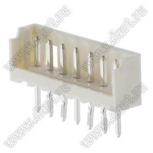 Molex Micro-Latch™ 532530770 вилка однорядная прямая на плату; шаг 2,00мм; 7-конт.; нейлон натуральный (бежевый)/латунь луженая