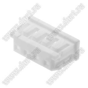 Molex Micro-Latch™ 510650400 корпус розетки однорядной на кабель; шаг 2,00мм; 4-конт.; полиэстер (белый)