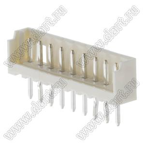 Molex Micro-Latch™ 532530970 вилка однорядная прямая на плату; шаг 2,00мм; 9-конт.; нейлон натуральный (бежевый)/латунь луженая