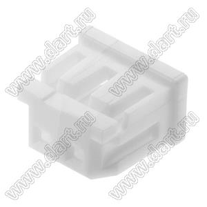 Molex Micro-Latch™ 510650200 корпус розетки однорядной на кабель; шаг 2,00мм; 2-конт.; полиэстер (белый)