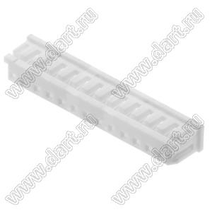 Molex Micro-Latch™ 510651300 корпус розетки однорядной на кабель; шаг 2,00мм; 13-конт.; полиэстер (белый)