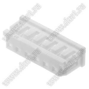 Molex Micro-Latch™ 510650600 корпус розетки однорядной на кабель; шаг 2,00мм; 6-конт.; полиэстер (белый)