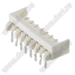 Molex Micro-Latch™ 532540870 вилка однорядная угловая на плату; шаг 2,00мм; 8-конт.; нейлон натуральный (бежевый)/латунь луженая