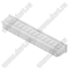 Molex Micro-Latch™ 510651400 корпус розетки однорядной на кабель; шаг 2,00мм; 14-конт.; полиэстер (белый)