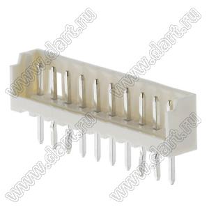 Molex Micro-Latch™ 532531270 вилка однорядная прямая на плату; шаг 2,00мм; 12-конт.; нейлон натуральный (бежевый)/латунь луженая