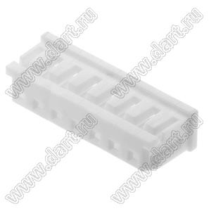 Molex Micro-Latch™ 510650700 корпус розетки однорядной на кабель; шаг 2,00мм; 7-конт.; полиэстер (белый)