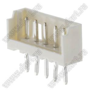 Molex Micro-Latch™ 532530570 вилка однорядная прямая на плату; шаг 2,00мм; 5-конт.; нейлон натуральный (бежевый)/латунь луженая