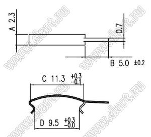 1506001 (RM6-CLAMP) клипса для трансформатора