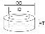 T16-10 сердечник ферритовый тороидальный; OD=4,36мм; ID=1,68мм; HT=1,82мм; μ=6