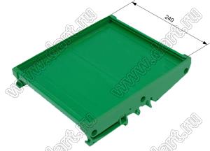 UM122-052 профилированный корпус на стандартный электрический DIN-рельс; L=52мм; пластик; зеленый