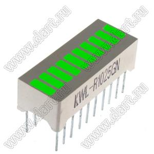 B10G (RL-L2500GAD/B4) шкала светодиодная; зеленый; 570нм