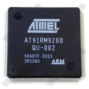 AT91RM9200-QU-002 (PQFP208) микросхема SMART ARM-based MCU микроконтроллер; 16KB (SRAM); 128KB (ROM); Uпит.=1,65...1,95В; -40…+85°C