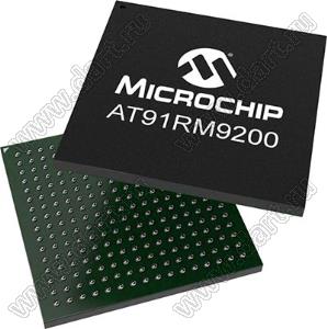 AT91RM9200-CJ-002 (BGA256) микросхема SMART ARM-based MCU микроконтроллер; 16KB (SRAM); 128KB (ROM); Uпит.=1,65...1,95В; -40…+85°C