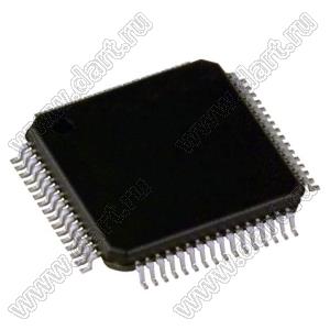 STM8L152R8T6 (LQFP-64) микроконтроллер 8-разрядный со сверхнизким энергопотреблением; F=16MHz; 54-портов I/O; FLASH 64; RAM 4; EEPROM 2килобайт; Uпит.=1,8...3,6V; Tраб. -40…+85°C