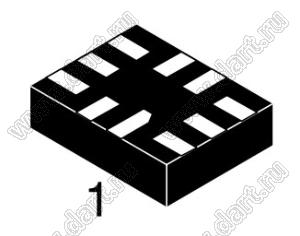 SN080104RSER (UQFN-10) микросхема высокоскоростной USB 2.0 переключатель мультиплексор-демультиплексор 1:2 с однократным включением, 480 Мбит/с; Pd=500мВт; ±10%; корпус SMA; Uпит.=2,3…3,6В; Tраб. -40...+85°C