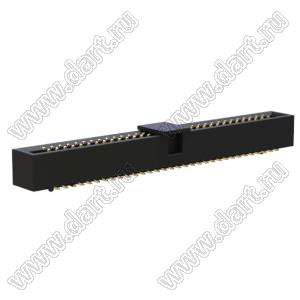 BL3230SM-064G-CG (2x32) вилка закрытая для поверхностного (SMD) монтажа с направляющими в плату и монтажной крышкой; 2x32-конт.