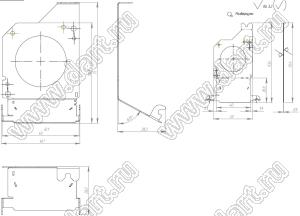 DX004.40.01 держатель вентилятора, деталь для 3D принтера, сталь