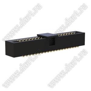 BL3230SM-040G-CP (2x20) вилка закрытая для поверхностного (SMD) монтажа с монтажной крышкой; 2x20-конт.