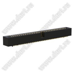 BL3230SM-64G-PG (2x32) вилка закрытая для поверхностного (SMD) монтажа с направляющими в плату; шаг=1,27x1,27мм; 2x32-конт.