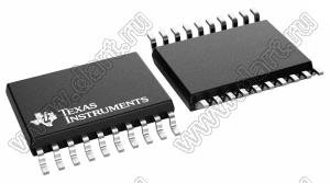 TLV5619CDWR (SOIC-20) микросхема 12-битный параллельный ЦАП с отключением питания; Uпит.=2,7…5,5В; Tраб. 0...+70°C