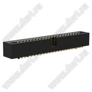 BL3230SM-44G-PG (2x22) вилка закрытая для поверхностного (SMD) монтажа с направляющими в плату; шаг=1,27x1,27мм; 2x22-конт.