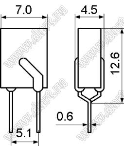 JK250-120U предохранитель самовосстанавливающийся; VAC max.=250В; IH=120мА; IT=240мА