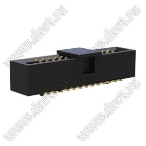 BL3230SM-026G-CG (2x13) вилка закрытая для поверхностного (SMD) монтажа с направляющими в плату и монтажной крышкой; 2x13-конт.