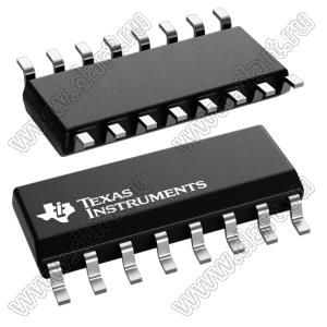 TPIC6C595DR (SOIC-16) микросхема 8-разрядный сдвиговый регистр; Uпит.=4,5...5,5В; Tраб. -40…+125°C