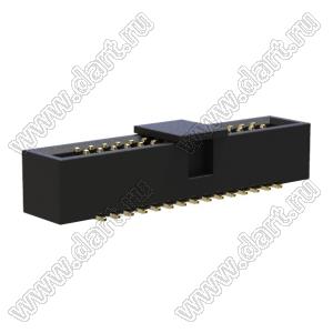 BL3230SM-030G-CP (2x15) вилка закрытая для поверхностного (SMD) монтажа с монтажной крышкой; 2x15-конт.