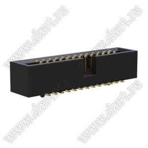 BL3230SM-26G-PG (2x13) вилка закрытая для поверхностного (SMD) монтажа с направляющими в плату; шаг=1,27x1,27мм; 2x13-конт.