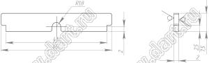 DX 004.20.02 пластина дистанционирующая, деталь для 3D принтера, алюминий